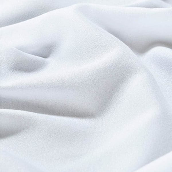 Massasje laken, skjønnhetsmassasje sofatrekk med ansiktshull, elastisk snorkant (hvit)