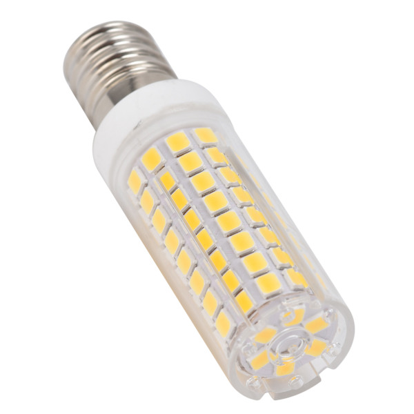 E14 Maispære 1000LM 102LED Dimbar Glødepære Ingen Flimmer for Lysekrone Bordlampe 110V 10W Varmt Hvit