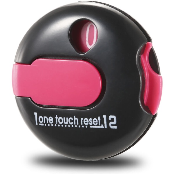 Liten Golf Shot Counter Single Attach Mini Score Counter Golf One Reset Counter, modell: svart och rosa