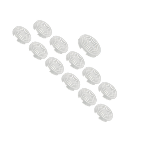12st arkadknappsskydd 20,2 mm 25,3 mm mekaniskt tryckknappsskydd för Kailh för Cherry för Akko för Glorious Switchar Vit