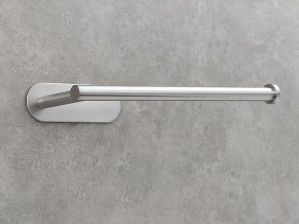 Kitchen Roll Holder Silver - Self-Adhesive Metal in Loft Style 158