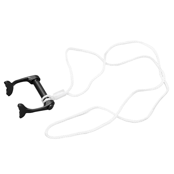 Fridykking Neseklype Svømming Neseplugger med Anti-Tapte Stropp for Dykking Nybegynner Trening Svart