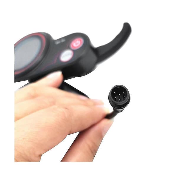 -s4 72v Tommelfingergasregulator LCD-display Måler Zero 11x El-scooter 6-polet display Tilbehør Musta
