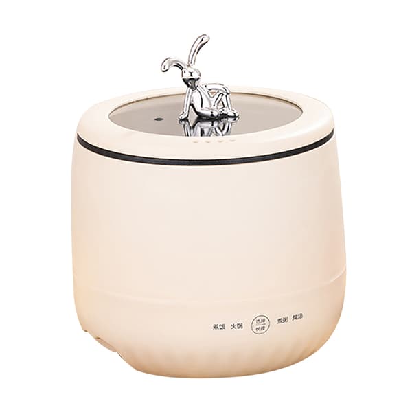 Mini Riskoger 1.8L Non Stick Smart Elektrisk Riskoger til Kornsuppe Grød Gryderetter EU Stik 220V Beige
