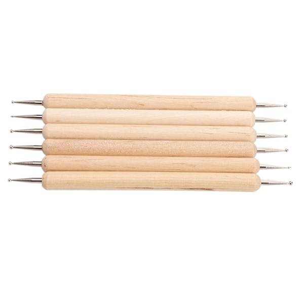 6 st Double End Tracing Dotting Stylus Fast Grip Gravering Stylus Set för att göra skulptur DIY-läder