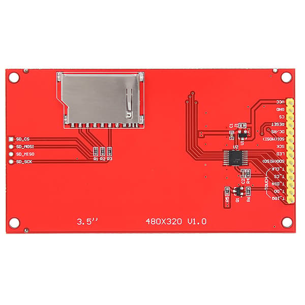 LCD-modul TFT-berøringsskærm serielt perifert interface ILI9488 HD 480x320 3,5 tommer