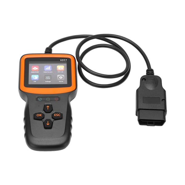 V317 V1.5 OBD2 skanner DC9‑16V ABS Skärmskärm Felkodsläsare Analysverktyg för fordon