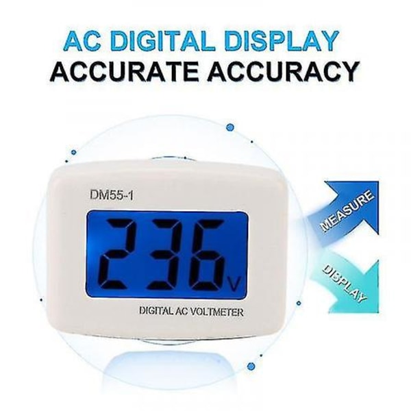 LCD Digital AC Voltmeter Eu Plugg