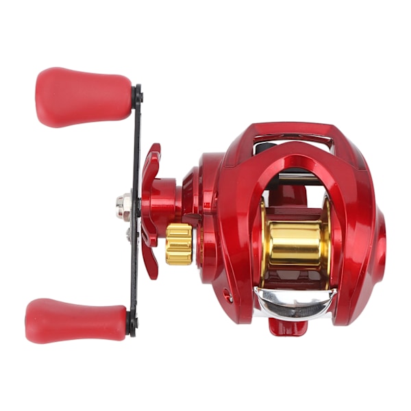 Baitcasting Rulle Slätt Gjutande Hämta Metall Fiske Rulle för Hav Sjö Flod Vänster Hand