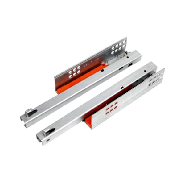 Soft-closing Undermount Drawer Slides Compatible with Cabinets - Metal Hardware with Minimalist Design Length 25cm