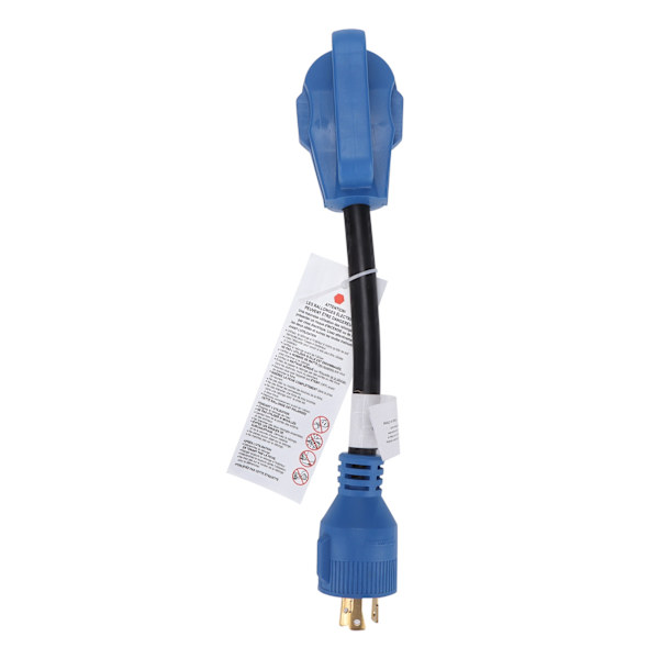 RV-virtalähteen sovituskaapeli 30A - 30A 125V 10awg 3 johdin ajoneuvojen lataamiseen, sininen