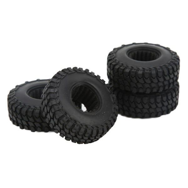 4 st RC-däck 1,0 tum All Terrain RC-gummidäckssats med skuminsatser för Axial SCX24 1/24 RC-krypare