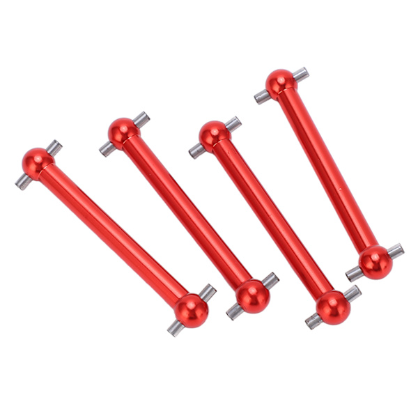4st RC Metal Dog Bone Drivaxel Fram och Bak Universal Dog Bone för Tamiya TT02B 1/10 RC Car Upgrade PartsRed