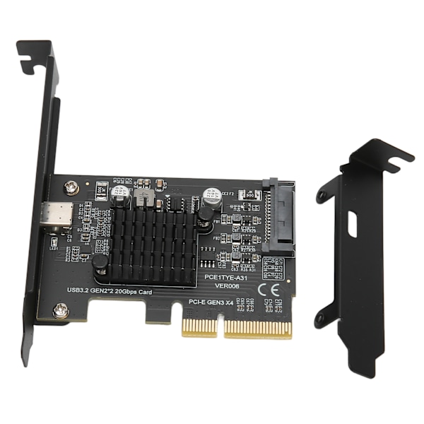 USB3.2 expansionskort GEN2x2 20Gbps ASM3242 Chip PCI E 4X Extender Extension Card för Windows 10 11