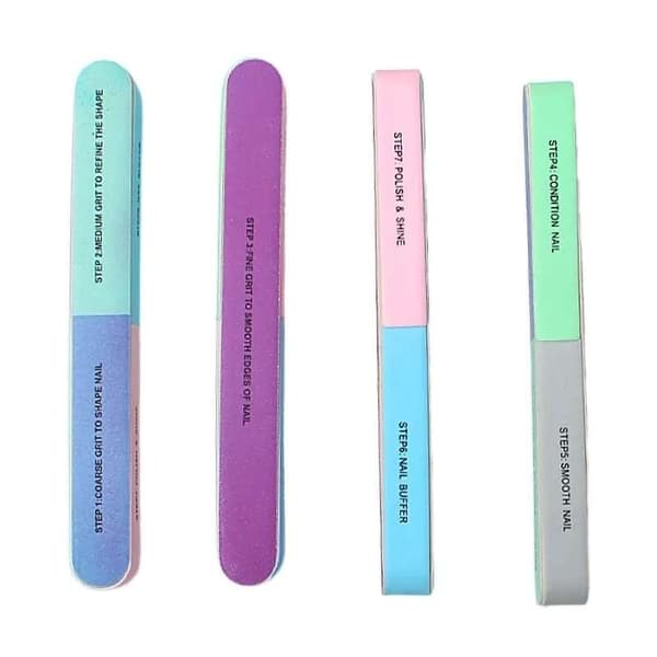 Neglefil med 6 Slibefunktioner, Perfekte Negle på en Glat Måde multifärg multicolor