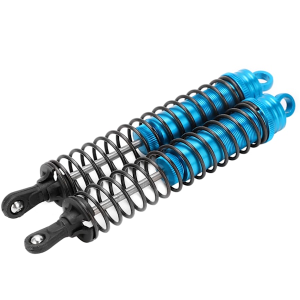 2 stk RC 144mm oliefyldt justerbar støddæmper til HSP / HPI / AXIAL 1/8 RC bil Blå