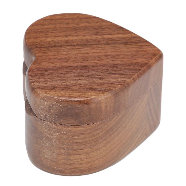 Ring Box Hjärtformad trä smycken arrangör förslag Bröllop förlovning gåvor