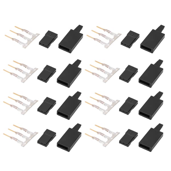 【NX】100 sæt RC Servo Stik Sæt 3 Pin Hus JST Stik Header 11.041 med Krog til Modelfly