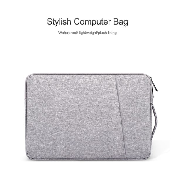 Fremragende kvalitet-INF Laptop taske 14,1 tommer/15,4 tommer kanvas Grå