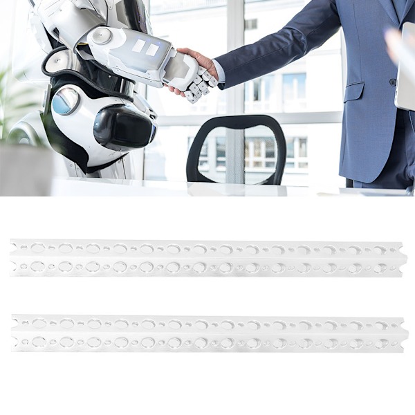 2 stk aluminium firkantet bjælke 15 huller Passer til Tetrixrobotics robottilbehør