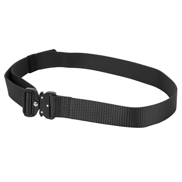 Tjocka 3,8 cm Alloy Nylon Outdoor Multifunction Tactics Mountaineering Training Midjebälte Svart