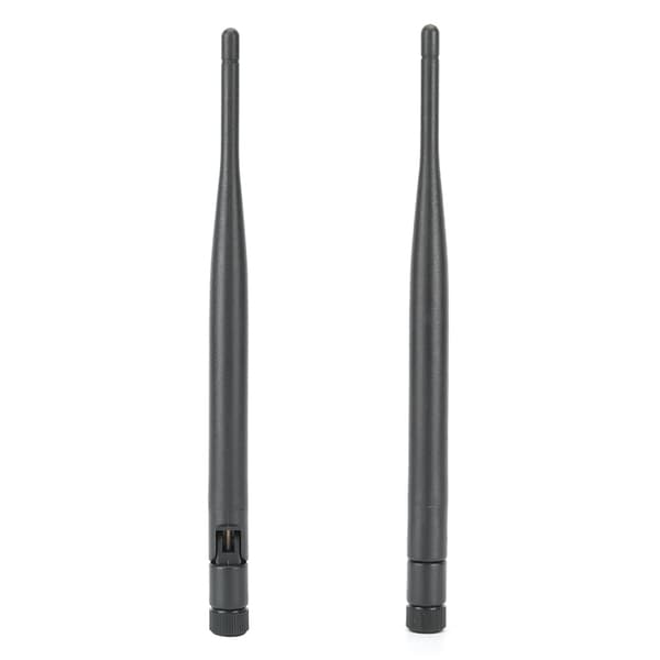 2 stk routerantenne Holdbart WIFI-system 6DB High Gain 2,4/5,8G Dual-Band SMA indre hul