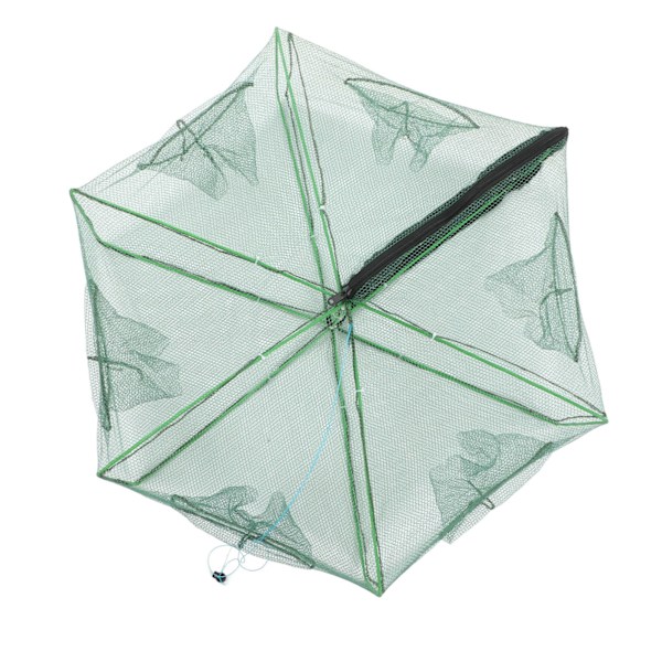 Polygon Fiskebetsfälla Automatisk fiskenätsfälla Vikbar Bärbar Räkbur 70x27cm