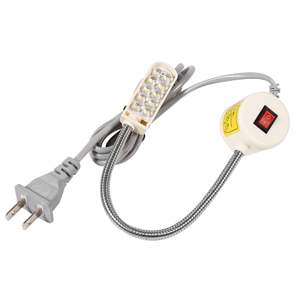 Kirkas joutsenkaulavalaisin ompelukoneelle Magneettinen pohjakytkin joustava asennus (10 LED-valoa)