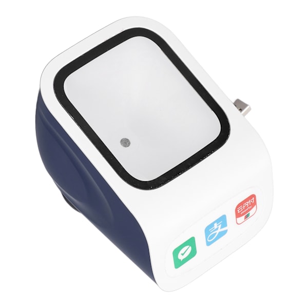 Desktop streckkodsläsare Röstmeddelanden QR-streckkodsläsare med stort fönster med USB-gränssnitt 2D streckkodsläsare för Windows