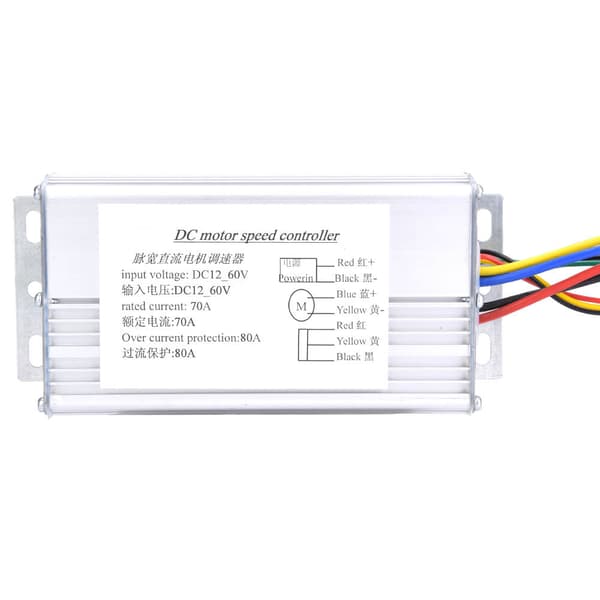 【NX】12V-60V 70A PWM DC Motor Hastighedsregulator Vendbar Frem/Tilbage Rotation