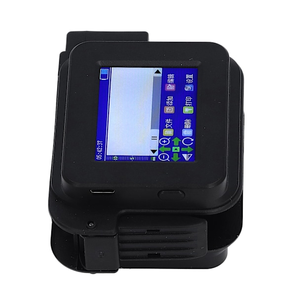 Håndholdt blækstråleprinter Bærbar Mini LED-berøringsskærm til etiket Produktionsdato QR-kode Flersproget 100‑240V UK-stik