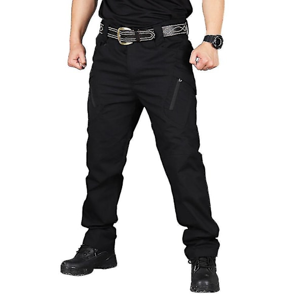Sotilaallinen Taktiset Vedenpitävät Työhousut Miehille - Musta, 5XL