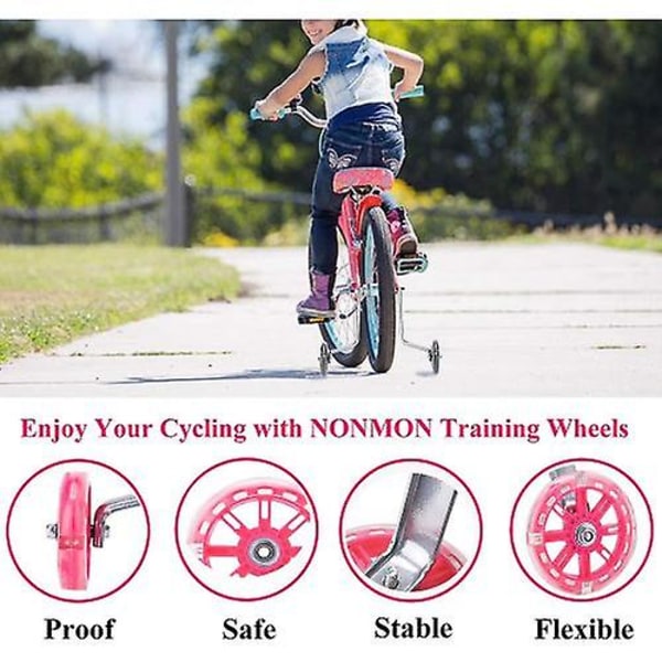 Barnesykkel Generell trening Hjulstabilisator Pink