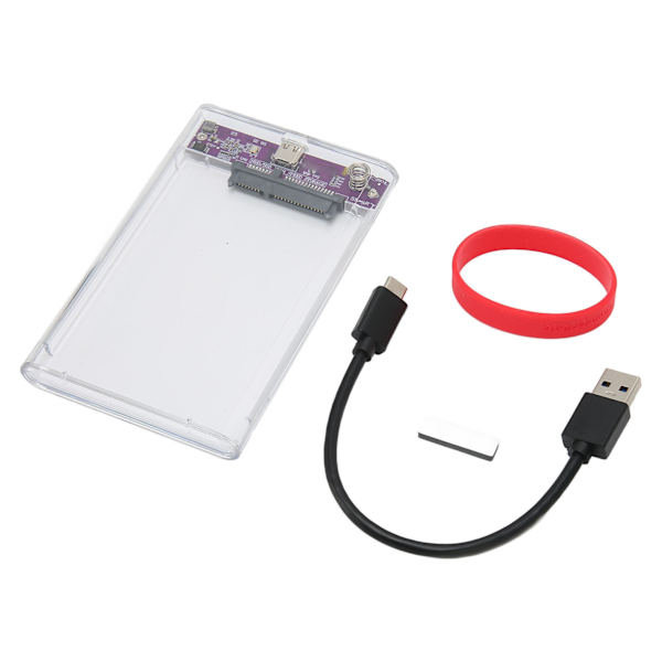 2,5 tommer Ekstern Harddisk Kabinet Støtter Maksimalt 2TB 10Gbps Klar HDD Kabinet 2,5 Type C til 2,5 tommer SATA HDD SSD