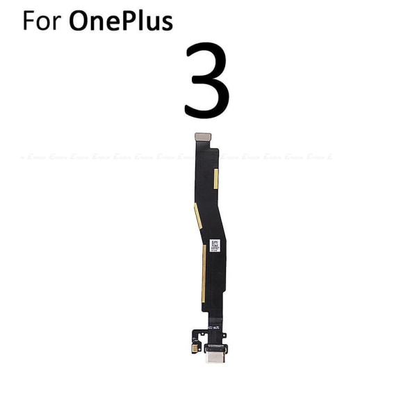 För Oneplus 3 3t 5 5t 6 6t 7 7t 8t 9 9r 8 Pro Type C USB Laddningsport Dockanslutning Flexkabel Ersättningsmonteringsdelar For OnePlus 3