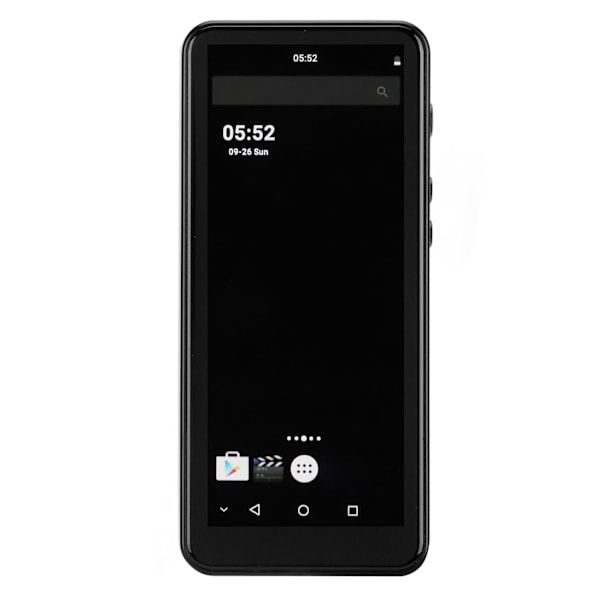 4,0 tommer MP4-afspiller med Bluetooth og WiFi til Android 2050mAh Fuldt Touch Screen Bærbar Musikspiller med højttaler Sort