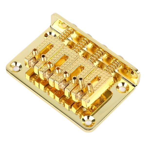4 Strings Guitar Bridge Metal Enhanced Sound Snygg elektrisk gitarr Bridge Ersättning Guld