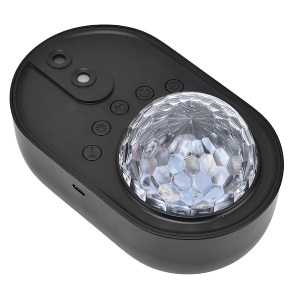 Rumsskibsprojektionslampe RGB-effekter Fjernbetjening Trådløs forbindelse Mini Rumskib Farverig lampe til værelse Fest Sort