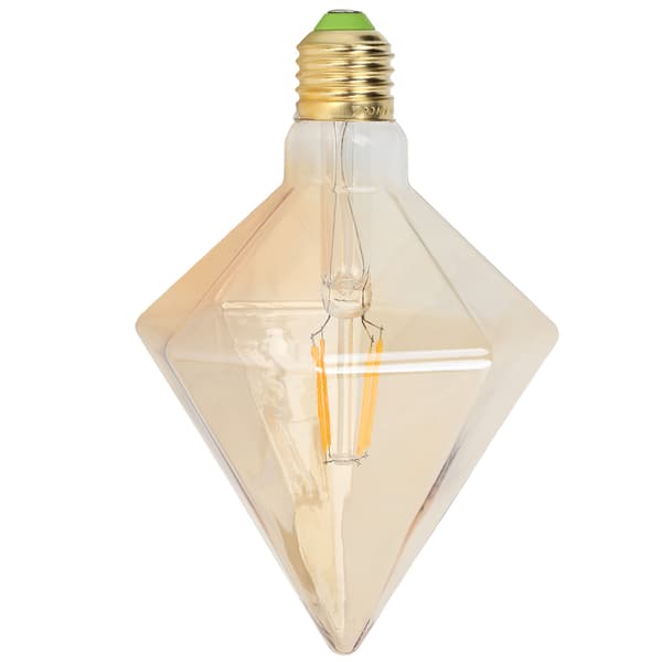 【NX】LED-glødepære retrostil pyramideform 4W E27 pære til hjemmebelysning varmt lys