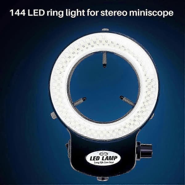 144 LED-ringlys for miniskop Ringlys 0 - 100 % justerbart lys for miniskopringlys S202412301