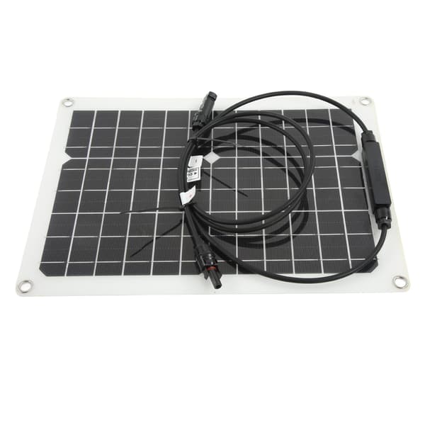 【NX】Solpanel Monokrystalinsk Solcellepanel Controller Kit 30W 18V Udgang til Bil Husbåd