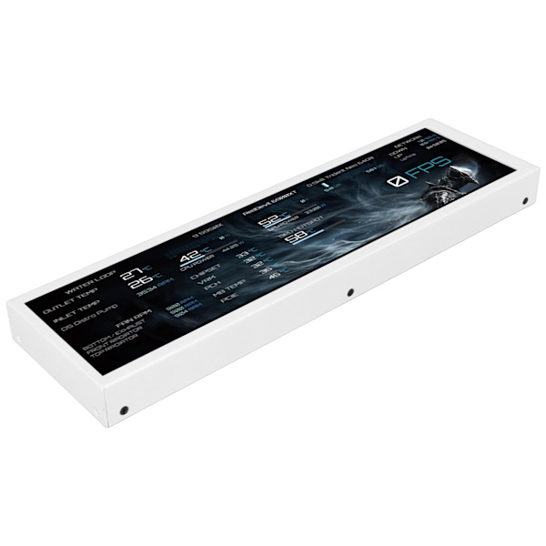 8,8-tommer computer temperaturmonitor 1920x480 60Hz til AIDA64 CPU GPU SSD Data Temperaturmonitor til Raspberry Pi til Windows Hvid