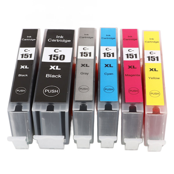 Mustekasettisetti 150 151 mustekasetti tasaisen tulostuksen PIXMA MG5410 MG5510 MG5610 MG6310 BK C M Y GY