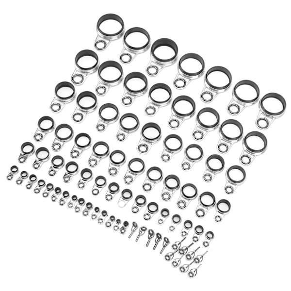Telescopic Surf Casting Rod Guider Tip Tops Reparationssats Fiskspö Eye Line Guide Ring