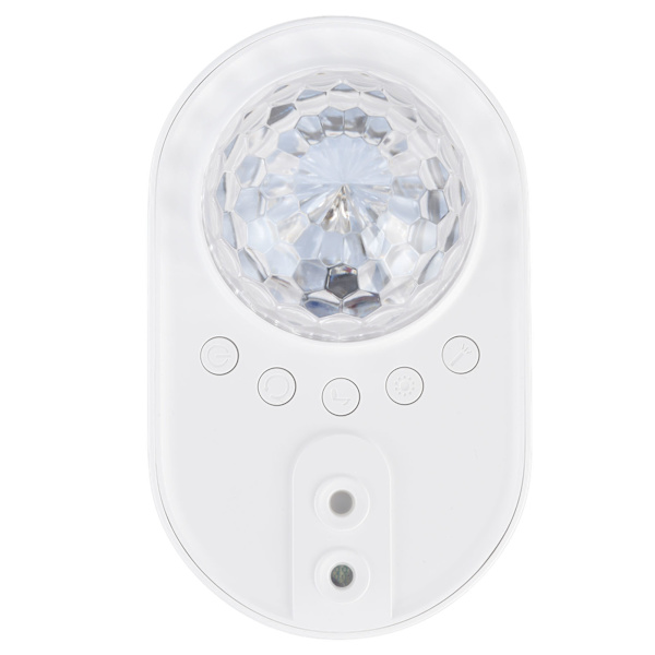 Rumsskibsprojektionslampe RGB-effekter Fjernbetjening Trådløs forbindelse Mini Rumskib Farverig lampe til værelse Fest Hvid