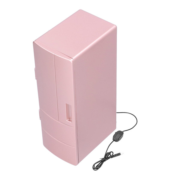 Minikylskåp USB bärbar värmekonservering och kylförvaring Kylskåp med dubbla användningsområden för hemmets sovrum