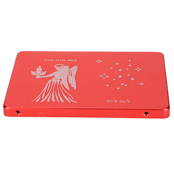Hsthe Sea Mobil Solid State Disk Portabel 2.5 Tum Metall Virgo Röd Extern SSD för PC Dator 32GB