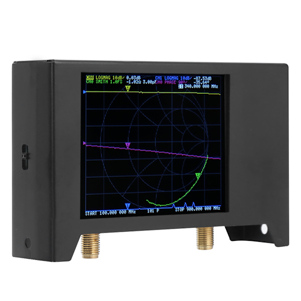 50KHz‑3GHZ Antennanalyzer 2,8-tommers skjerm med Shell Network Analysising Tool SAA2 NanoVNA V2