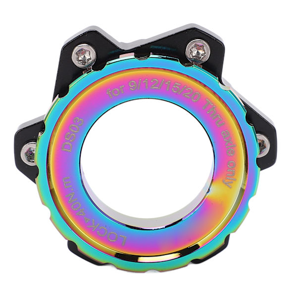 MEIJUN Centerlock til 6-bolt adapter Låsering Aluminiumlegering akselnavadapter til gennemgående akselnav Multicolor