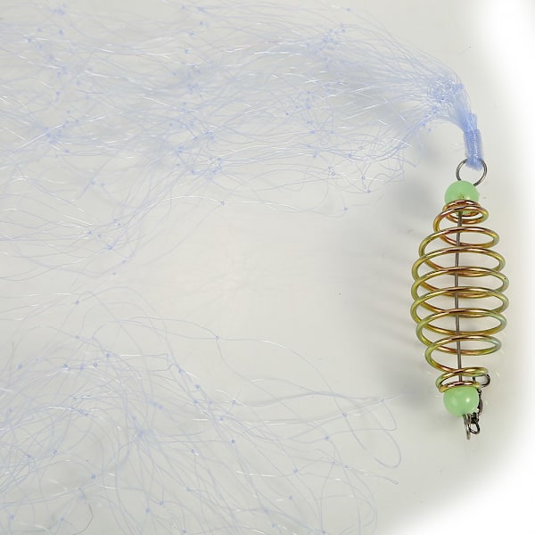 4st fiskenät med Luminous Beads Swivel Connector (7#)